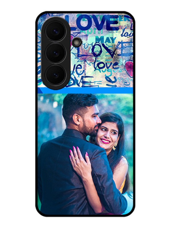 Custom Samsung Galaxy S26 5G Custom Glass Phone Case - Colorful Love Design