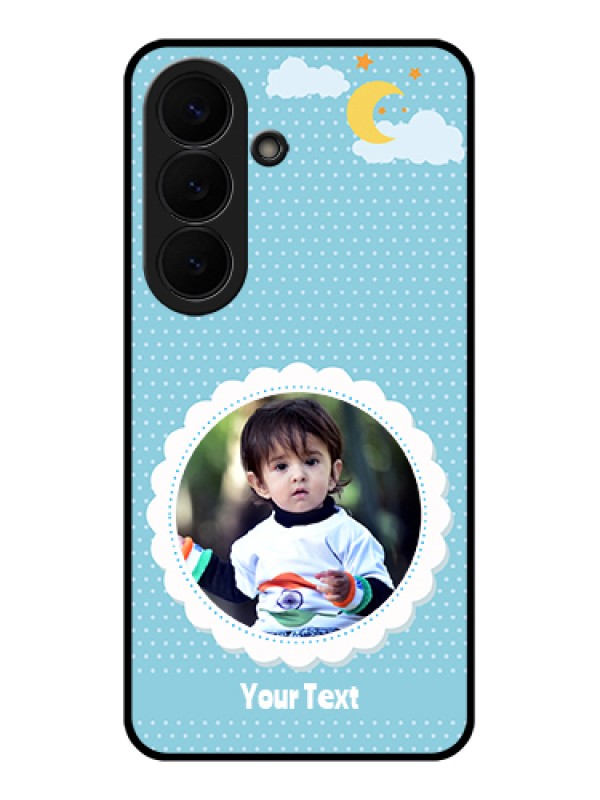 Custom Samsung Galaxy S26 5G Custom Glass Phone Case - Violet Pattern Design