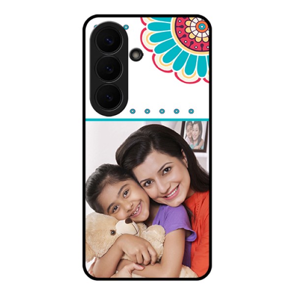 Samsung Galaxy S26 5G Custom Glass Phone Case - Flower Design