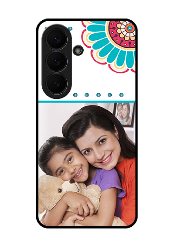 Samsung Galaxy S26 5G Custom Glass Phone Case - Flower Design