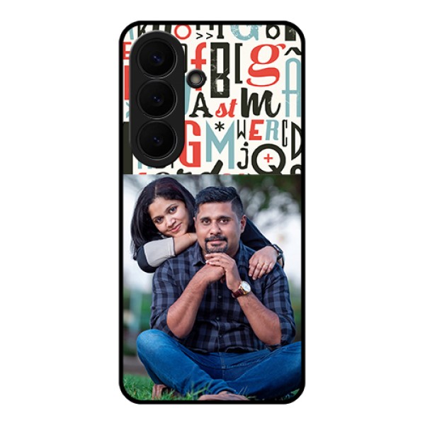 Samsung Galaxy S26 5G Custom Glass Phone Case - Alphabet Design