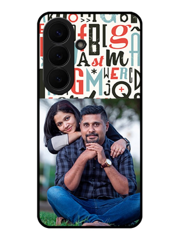 Custom Samsung Galaxy S26 5G Custom Glass Phone Case - Alphabet Design