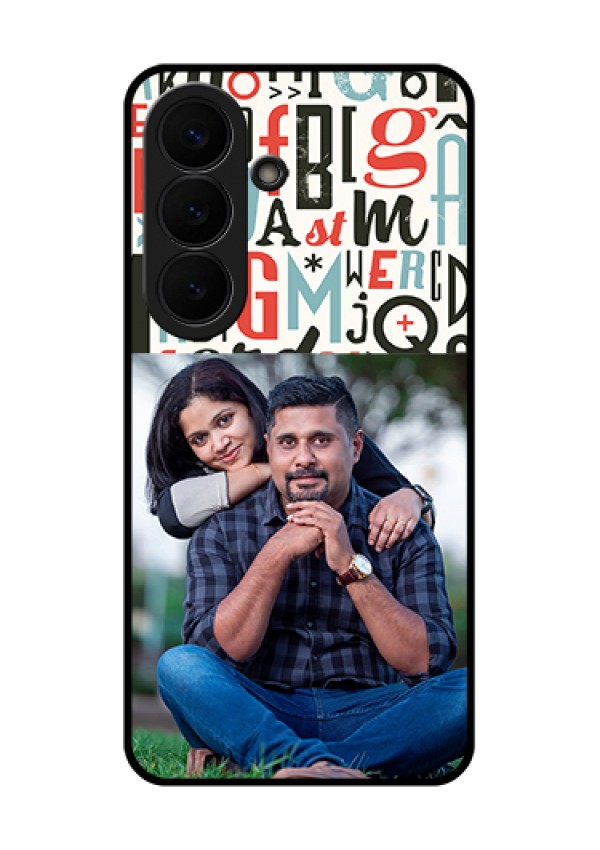Samsung Galaxy S26 5G Custom Glass Phone Case - Alphabet Design