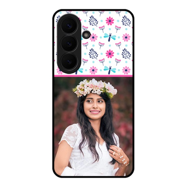 Samsung Galaxy S26 5G Custom Glass Phone Case - Colorful Flower Design Samsung Galaxy S26 5G Custom Glass Phone Case - Colorful Flower Design