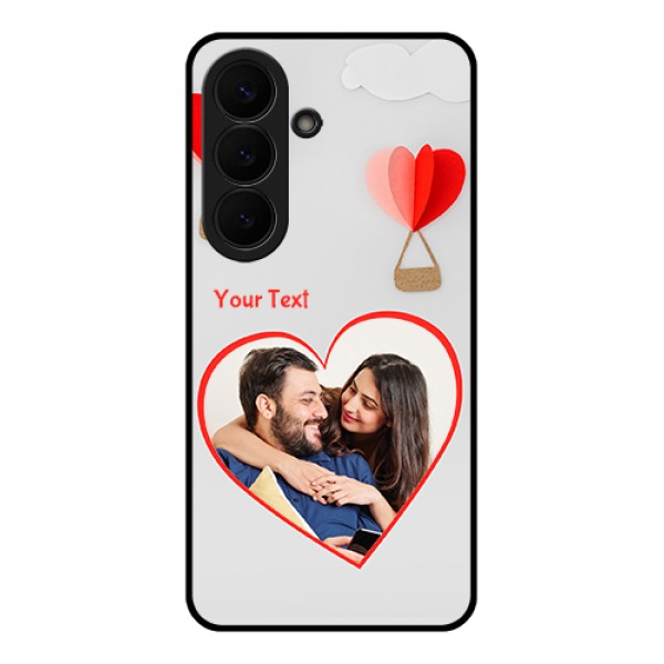 Samsung Galaxy S26 5G Custom Glass Phone Case - Parachute Love Design Samsung Galaxy S26 5G Custom Glass Phone Case - Parachute Love Design