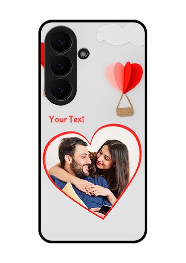 Samsung Galaxy S26 5G Custom Glass Phone Case - Parachute Love Design