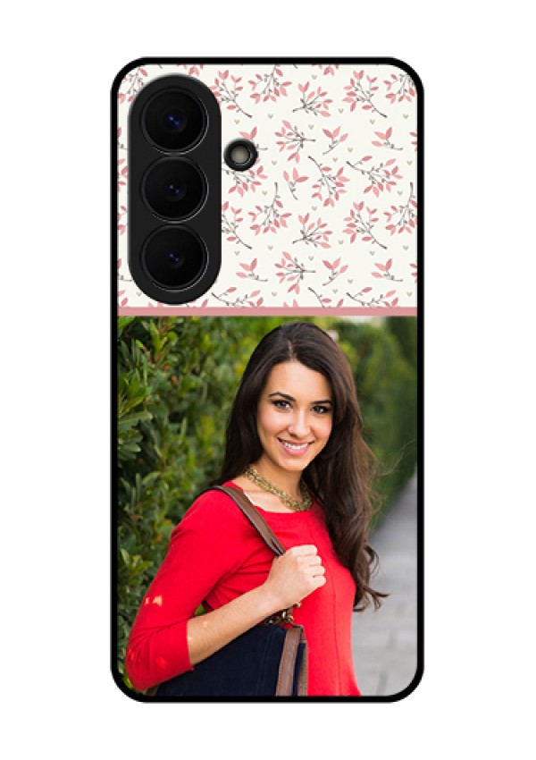 Samsung Galaxy S26 5G Custom Glass Phone Case - Stunning Floral Design