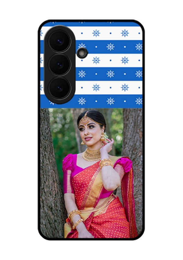 Samsung Galaxy S26 5G Custom Glass Phone Case - Snow Pattern Design