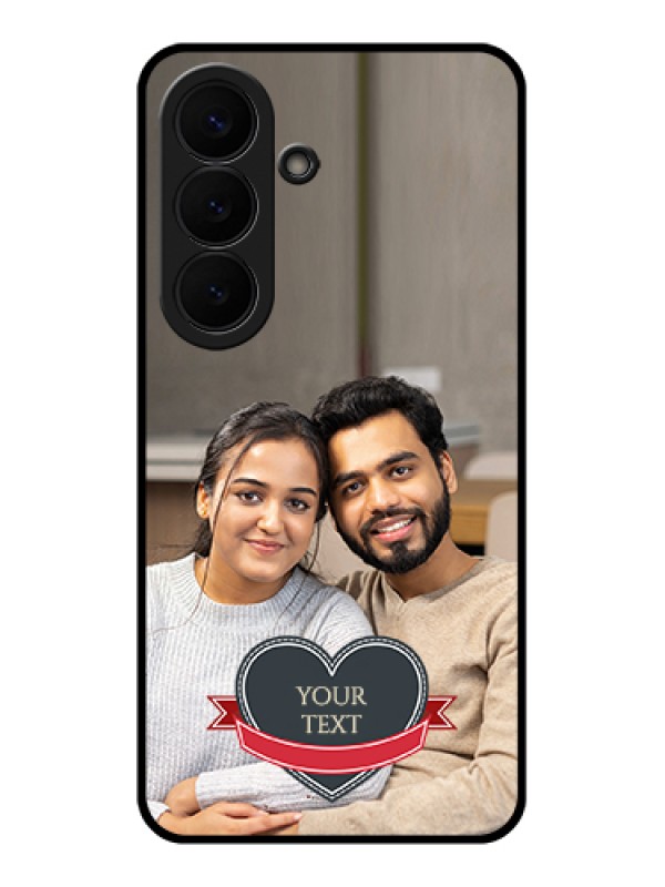 Custom Samsung Galaxy S26 5G Custom Glass Phone Case - Just Married Couple Design