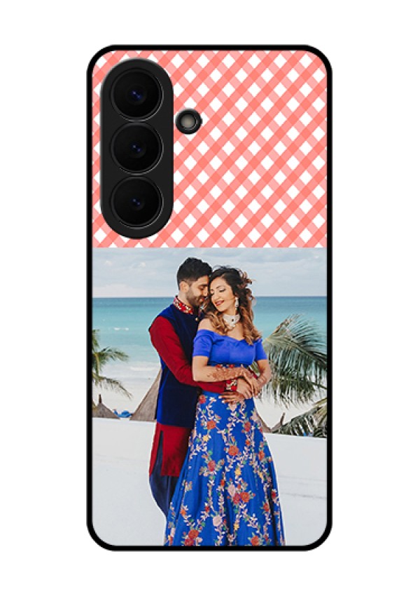 Samsung Galaxy S26 5G Custom Glass Phone Case - Pink Pattern Design