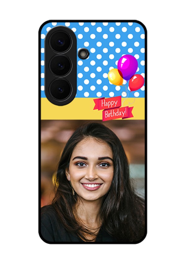 Samsung Galaxy S26 5G Custom Glass Phone Case - Happy Birthday Design