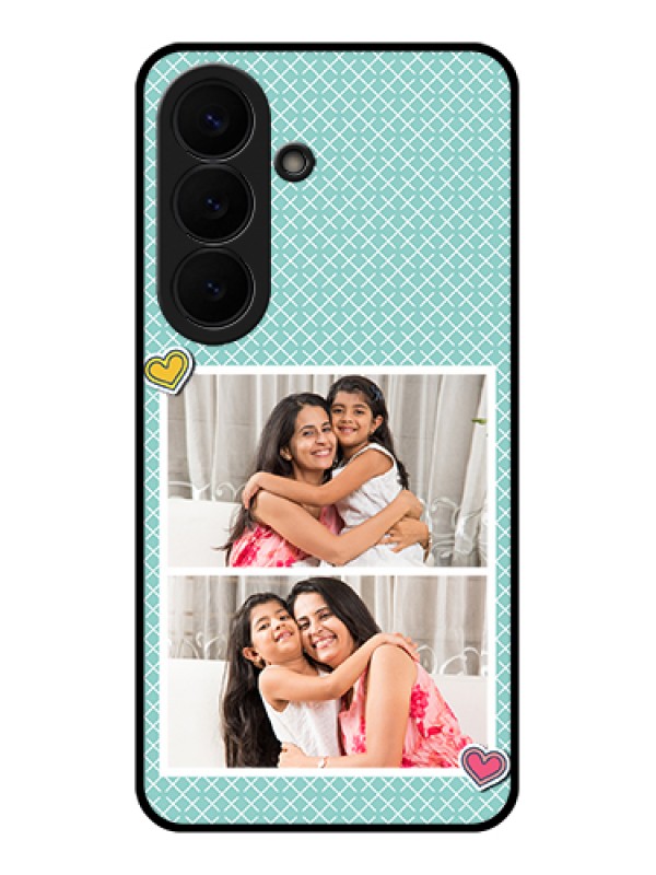 Custom Samsung Galaxy S26 5G Custom Glass Phone Case - 2 Image Holder With Pattern Design