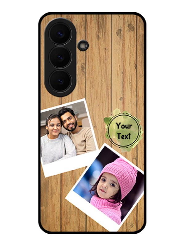 Custom Samsung Galaxy S26 5G Custom Glass Phone Case - Wooden Texture Design