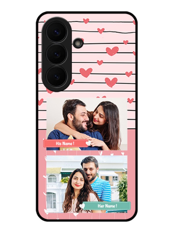 Custom Samsung Galaxy S26 5G Custom Glass Phone Case - Photo With Heart Design