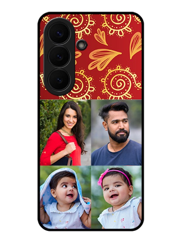 Custom Samsung Galaxy S26 5G Custom Glass Phone Case - 4 Image Traditional Design