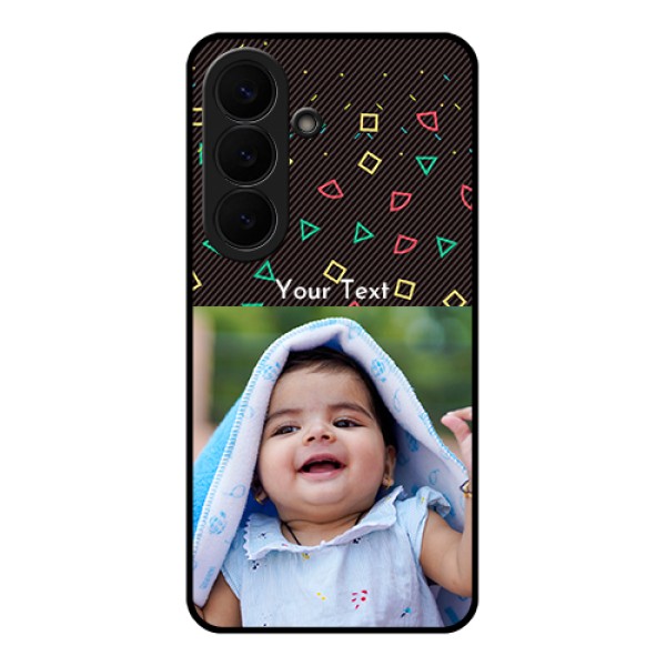 Samsung Galaxy S26 5G Custom Glass Phone Case - With Confetti Birthday Design Samsung Galaxy S26 5G Custom Glass Phone Case - With Confetti Birthday Design