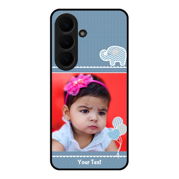 Samsung Galaxy S26 5G Custom Glass Phone Case - With Kids Pattern Design