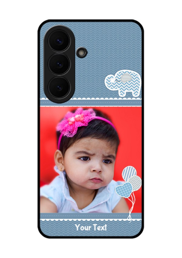 Samsung Galaxy S26 5G Custom Glass Phone Case - With Kids Pattern Design
