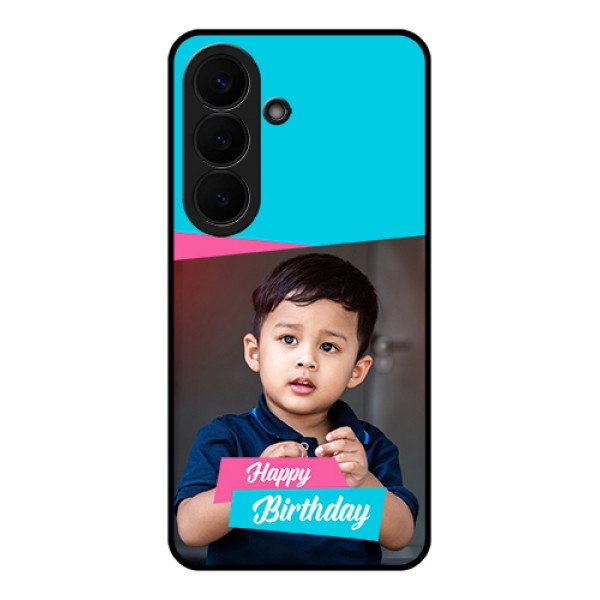 Samsung Galaxy S26 5G Custom Glass Phone Case - Image Holder With 2 Color Design Samsung Galaxy S26 5G Custom Glass Phone Case - Image Holder With 2 Color Design