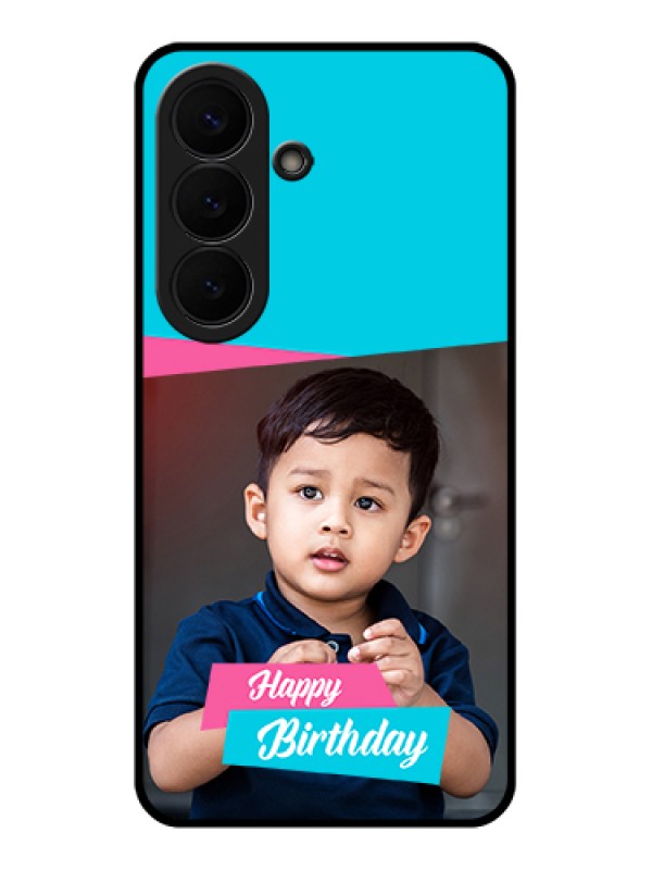Custom Samsung Galaxy S26 5G Custom Glass Phone Case - Image Holder With 2 Color Design