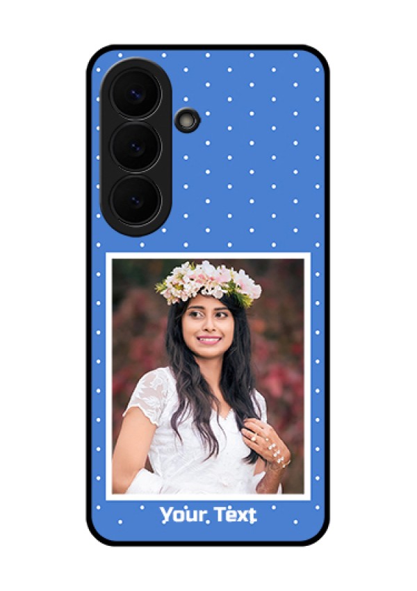 Samsung Galaxy S26 5G Custom Glass Phone Case - Polka Dots Design