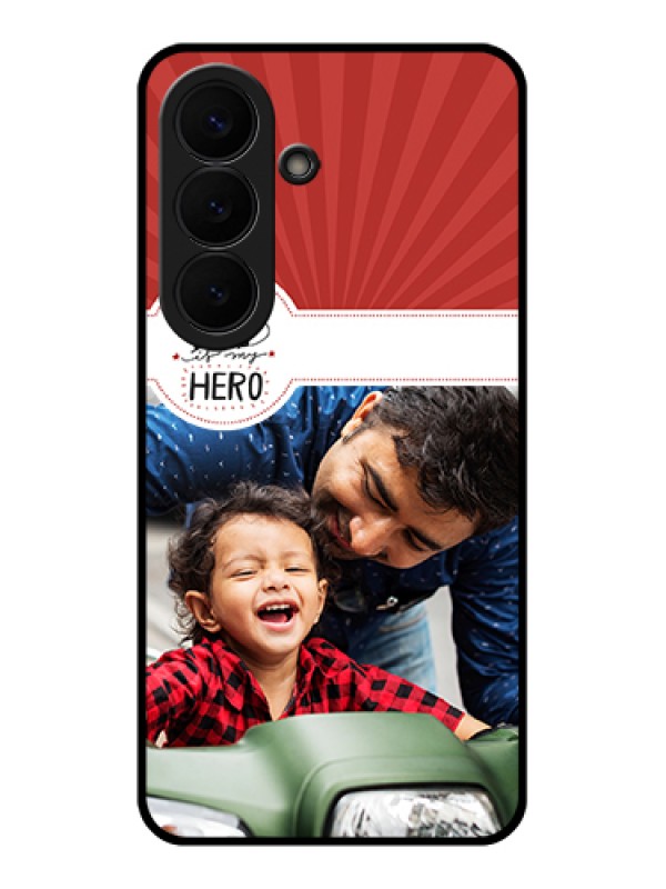 Custom Samsung Galaxy S26 5G Custom Glass Phone Case - My Dad Hero Design