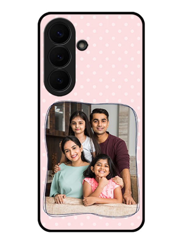 Custom Samsung Galaxy S26 5G Custom Glass Phone Case - Family With Dots Design