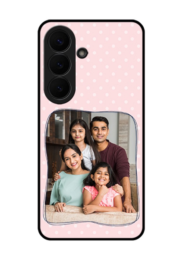 Samsung Galaxy S26 5G Custom Glass Phone Case - Family With Dots Design