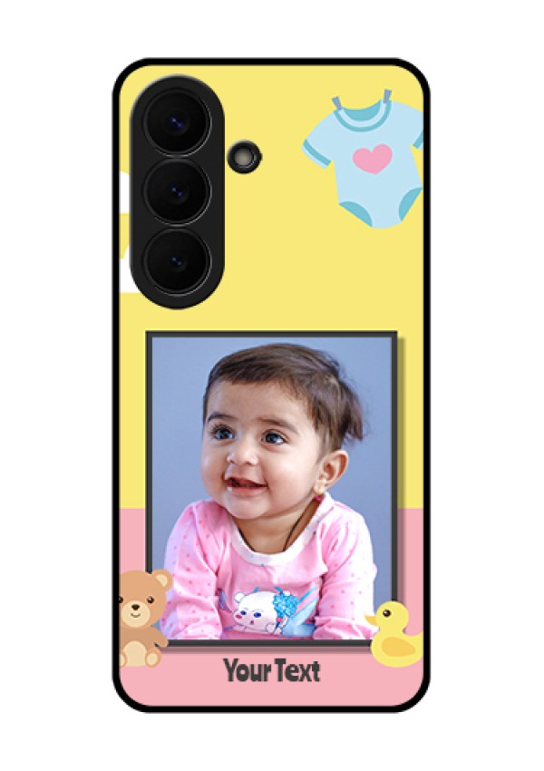 Samsung Galaxy S26 5G Custom Glass Phone Case - Kids 2 Color Design