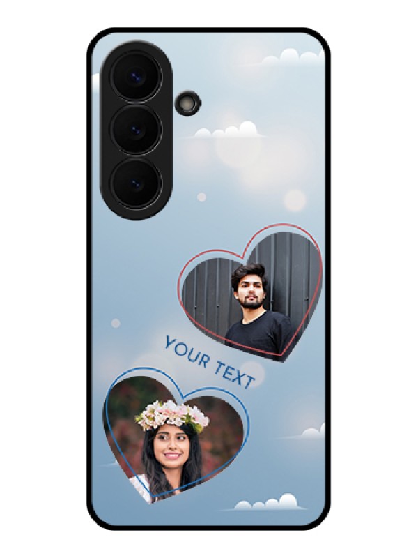 Custom Samsung Galaxy S26 5G Custom Glass Phone Case - Blue Color Couple Design