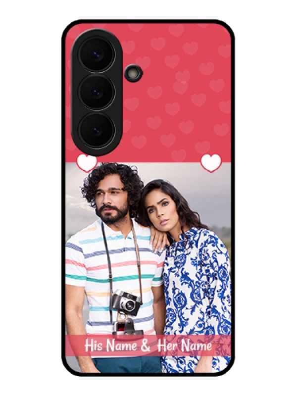 Custom Samsung Galaxy S26 5G Custom Glass Phone Case - Simple Love Design