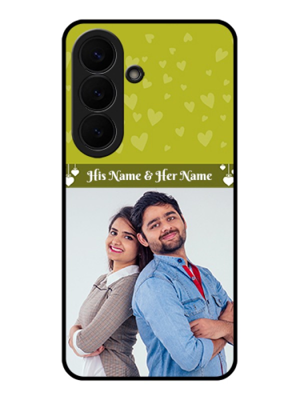Custom Samsung Galaxy S26 5G Custom Glass Phone Case - You & Me Heart Design