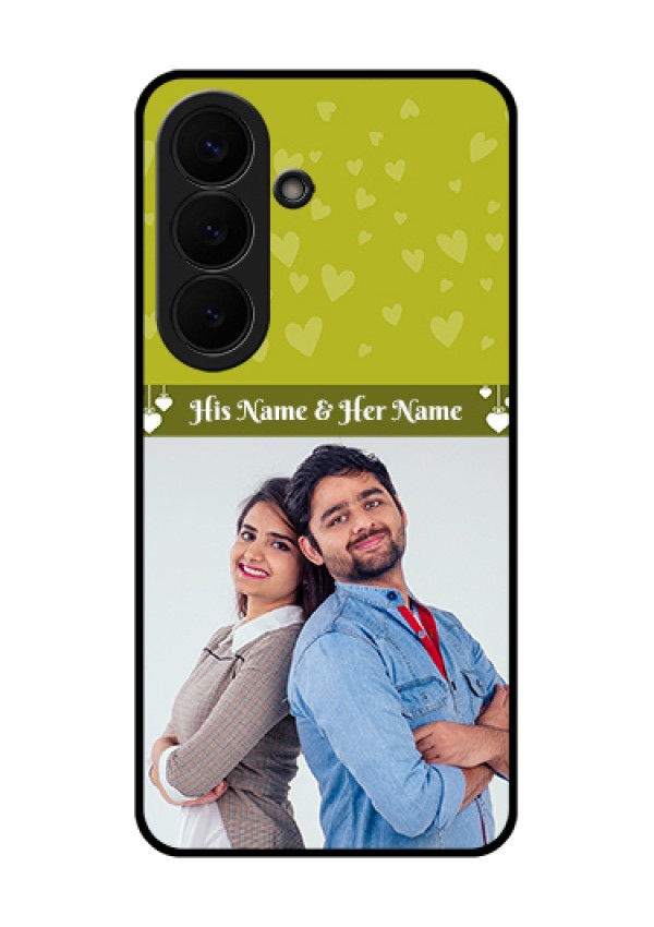 Samsung Galaxy S26 5G Custom Glass Phone Case - You & Me Heart Design