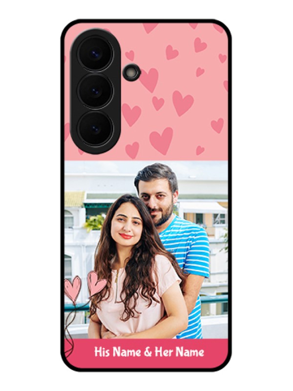 Custom Samsung Galaxy S26 5G Custom Glass Phone Case - Love Design Peach Color