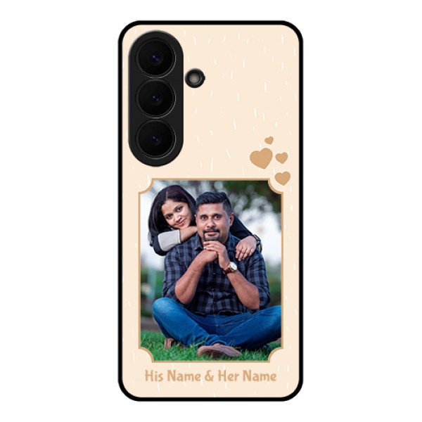 Samsung Galaxy S26 5G Custom Glass Phone Case - With Confetti Love Design Samsung Galaxy S26 5G Custom Glass Phone Case - With Confetti Love Design