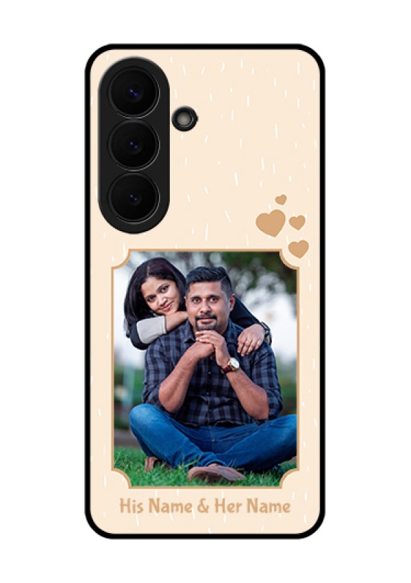 Samsung Galaxy S26 5G Custom Glass Phone Case - With Confetti Love Design