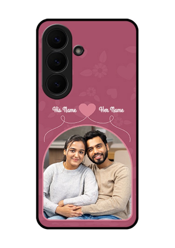 Samsung Galaxy S26 5G Custom Glass Phone Case - Love Floral Design