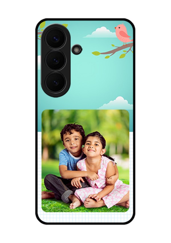 Samsung Galaxy S26 5G Custom Glass Phone Case - Doodle Love Design