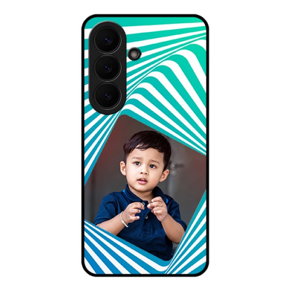 Samsung Galaxy S26 5G Custom Glass Phone Case - Abstract Spiral Design