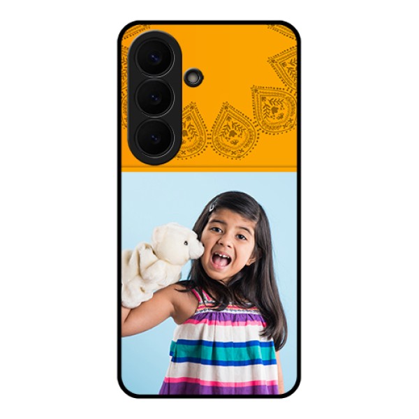 Samsung Galaxy S26 5G Custom Glass Phone Case - Photo Wedding Design Samsung Galaxy S26 5G Custom Glass Phone Case - Photo Wedding Design