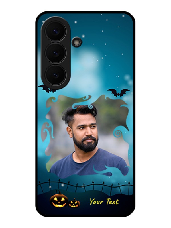 Custom Samsung Galaxy S26 5G Custom Glass Phone Case - Halloween Frame Design