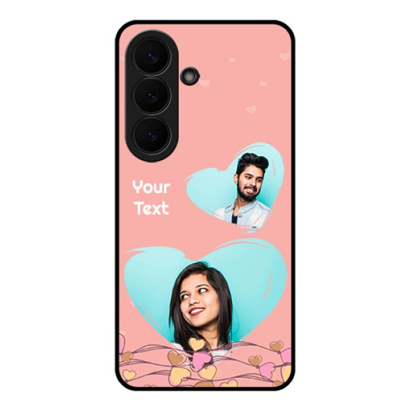 Samsung Galaxy S26 5G Custom Glass Phone Case - Love Doodle Design