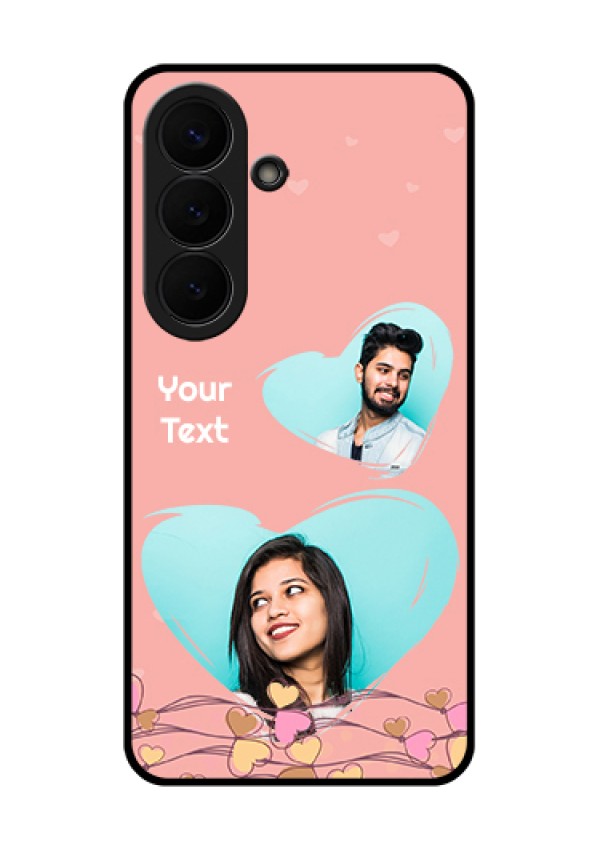 Samsung Galaxy S26 5G Custom Glass Phone Case - Love Doodle Design