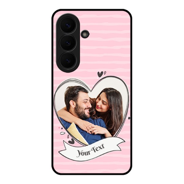 Samsung Galaxy S26 5G Custom Glass Phone Case - Vintage Heart Design Samsung Galaxy S26 5G Custom Glass Phone Case - Vintage Heart Design