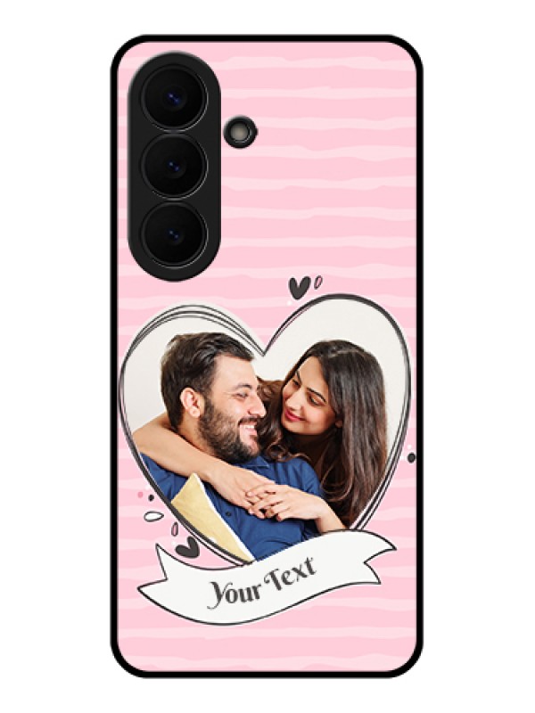 Custom Samsung Galaxy S26 5G Custom Glass Phone Case - Vintage Heart Design