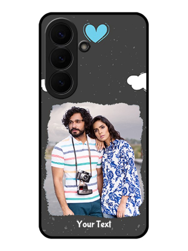 Custom Samsung Galaxy S26 5G Custom Glass Phone Case - Splashes With Love Doodles Design