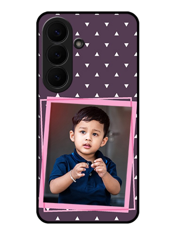 Custom Samsung Galaxy S26 5G Custom Glass Phone Case - Triangle Pattern Dotted Design