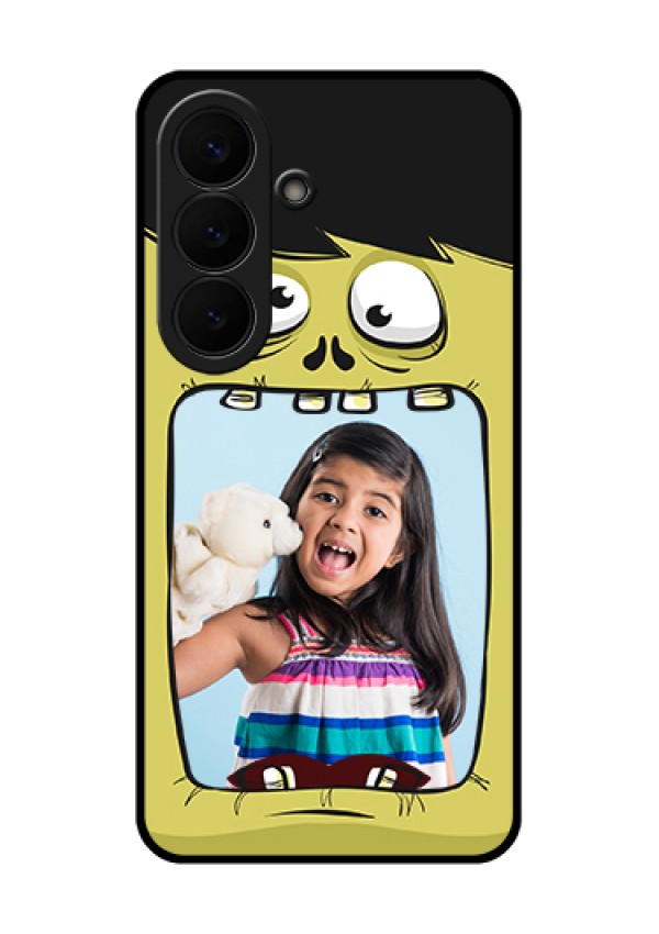 Samsung Galaxy S26 5G Custom Glass Phone Case - Cartoon Monster Back Case Design