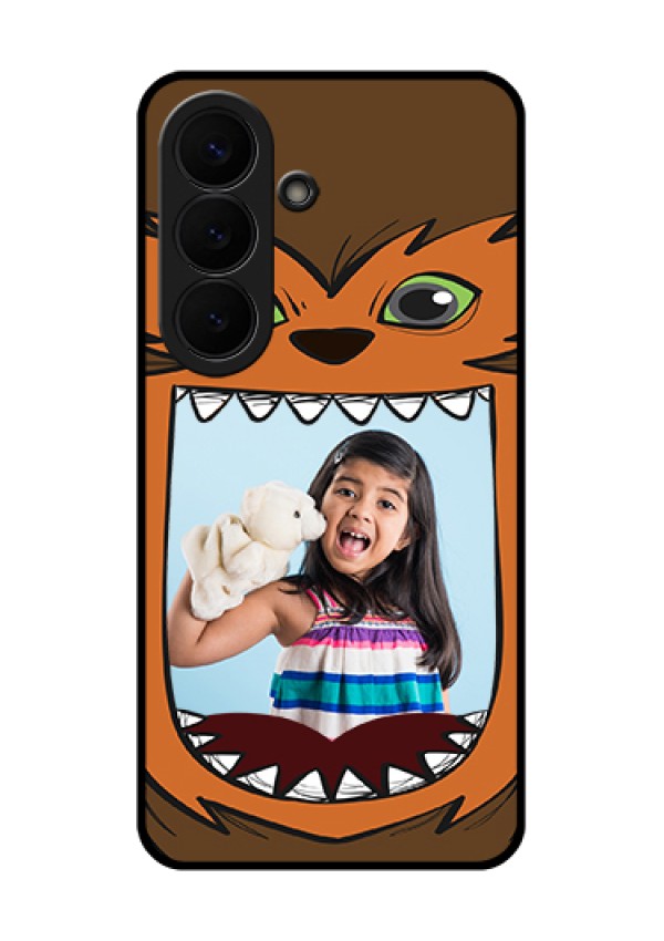 Samsung Galaxy S26 5G Custom Glass Phone Case - Owl Monster Back Case Design
