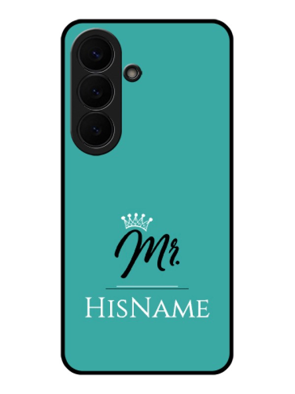 Custom Samsung Galaxy S26 5G Custom Glass Phone Case - Mr With Name Design